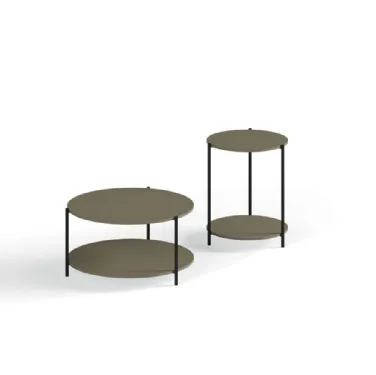 Tavolino moderno con struttura in metallo Icaro di Orme